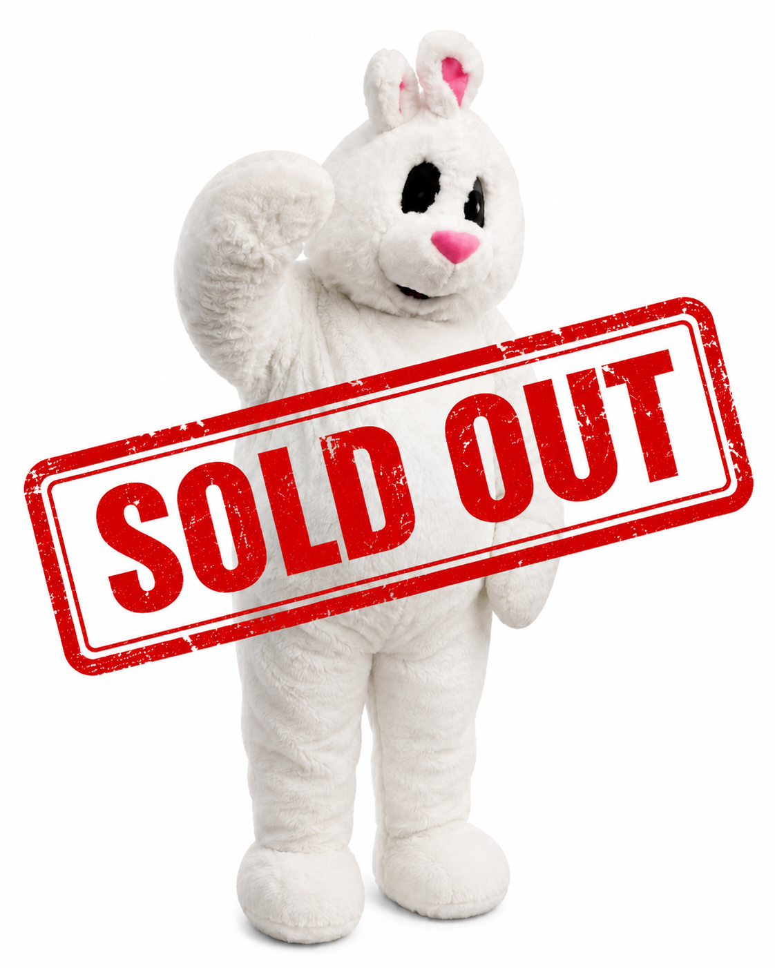 SOLD OUT - Plush Costume Rabbit